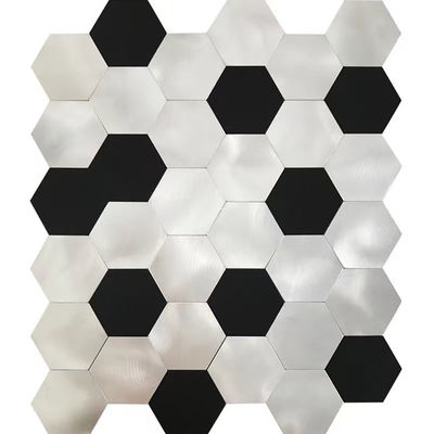 Bon prix Tuiles de mosaïque en aluminium de Hexago en métal de vibration 12*12in antirouille en ligne