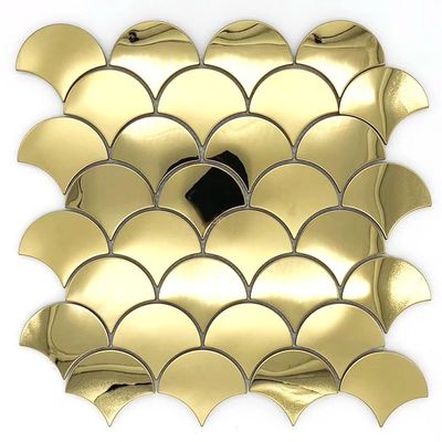 Bon prix Tuiles de mosaïque adhésives de conception de mosaïque à la maison moderne d'acier inoxydable en ligne