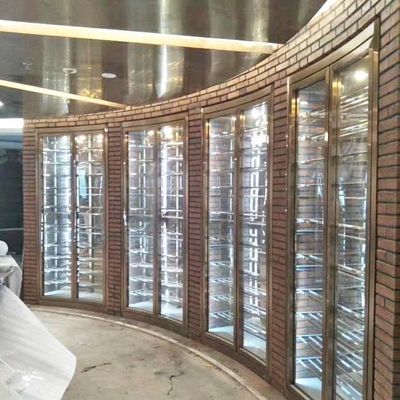 Bon prix Panneau à commande par effleurement du refroidisseur 240V 50Hz de Cabinet de vin d'acier inoxydable en métal en ligne