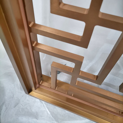 1.2m Rose Gold Aluminium Room Partition Wearproof pour le salon