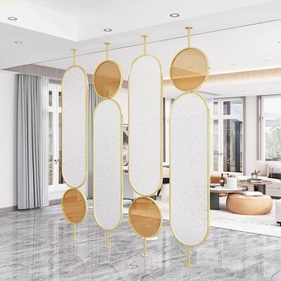 Bon prix 304 Impression personnalisée de la ligne de cheveux de couleur brillante or brossé brillant rotatif en acier inoxydable diviseurs de verre en ligne