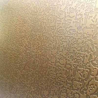 Le modèle libre de la catégorie 304 a gravé à l'eau-forte la feuille de cuivre antique d'acier inoxydable pour la porte