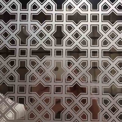 Feuille gravée à l'eau-forte d'acier inoxydable de couleur du miroir 8K pour la porte d'ascenseur