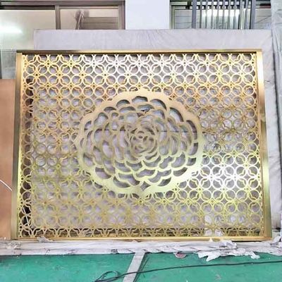 Bon prix Rose Gold Bronze Black Hairline balayent le panneau de peinture horizontal de diviseur de séparation d'écran d'acier inoxydable de conception de modèle en ligne