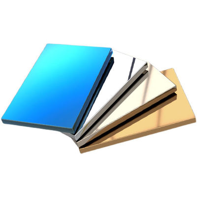 Bon prix Blue PVD revêtu 1.0MM 304 18MM Surface Mirror Finition en acier inoxydable Panneau de nid d'abeille Pour l'hôtel en ligne