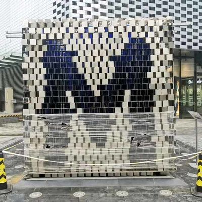 Bon prix ODM Splend 304 Sculptures décoratives en acier inoxydable en forme de lettre M Peinture d'art de cour extérieure Sculptures de couleur en ligne