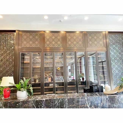 Verre d'affichage Guangdong et armoire à vin en acier inoxydable 304