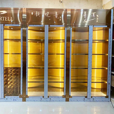 Les Cabinets de vin d'acier inoxydable de salon de barre la résistance à l'usure