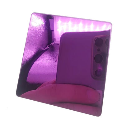 Bon prix Couleur rose colorée de la feuille 8K d'acier inoxydable pour le revêtement anti-empreinte digitale de décoration intérieure d'hôtel KTV en ligne