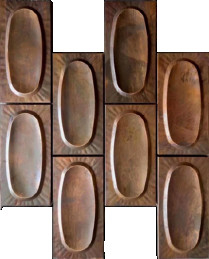 Petit carré miroir en argent mosaïque en acier inoxydable carreaux pour la décoration des murs