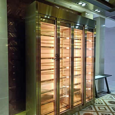 Bon prix Cave à vin abordable d'acier inoxydable de conception simple pour l'usage de ménage en ligne