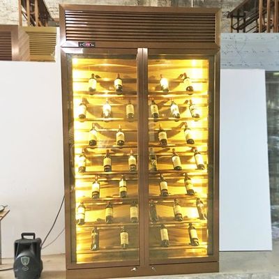 Bon prix Armoire à vin haut de gamme en acier inoxydable vitrine à vin ISO No.4 HL en ligne