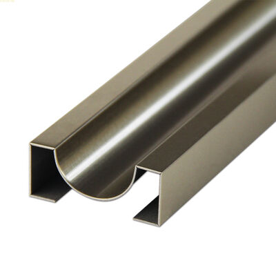 Bon prix 4000 mm d'acier inoxydable bandes de garniture de mur de marbre métallique balcon bordure de garniture en ligne