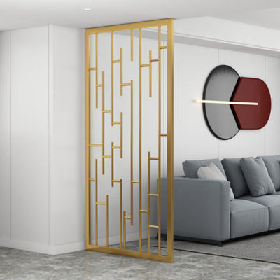Bon prix Écran de fer Salle de séjour Bureau Partageur métallique Mur Grille en acier inoxydable Baffle décoratif en ligne