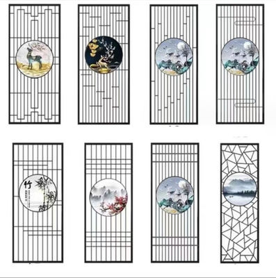 Bon prix Panneau de séparation personnalisé de la salle de mur Partitions Salon Peinture paysagère Écran métallique en ligne