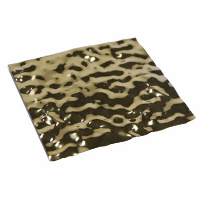 Bon prix Vente à chaud 4x8ft Ss 201 304 Pvd miroir couleur 8k Vague d'eau en acier inoxydable en tôle ondulée Panneau mural Décoration de plafond en ligne