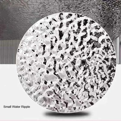Bon prix Tôle d'acier inoxydable 304 de 20MM d'épaisseur, effet miroir vague d'eau, ondulation, 4000mm avec nid d'abeille en ligne