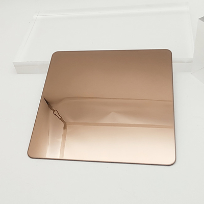 304 bande en acier inoxydable 3,0 mm PVD four de couleur Bronze Souper Mirror 8K