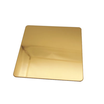 Bon prix Couleur rouge or revêtement PVD tôle d'acier inoxydable 304 Foshan Chine en ligne