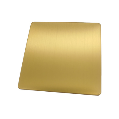 Ss Couleur or Plaque en acier inoxydable Prix Ligne de cheveux inoxydable Finition Japon Or 304