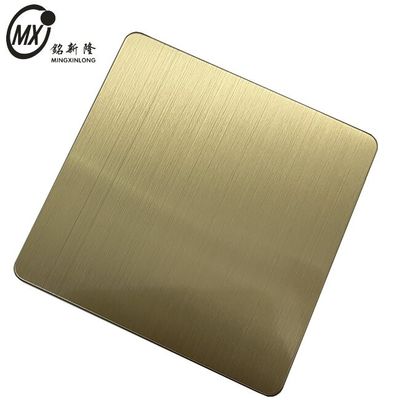 Bon prix Plaque d'acier inoxydable de couleur brossée pour la construction en ligne