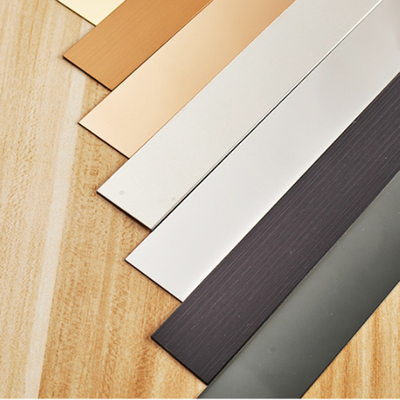 Couleur argentée noire personnalisée Couleur SS brossée Couleur or champagne miroir or poli 316L Trim en acier inoxydable
