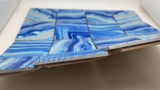 Bon prix Mosaïques en acier inoxydable en or Carreaux de mosaïque en métal en forme pour le mur intérieur en ligne