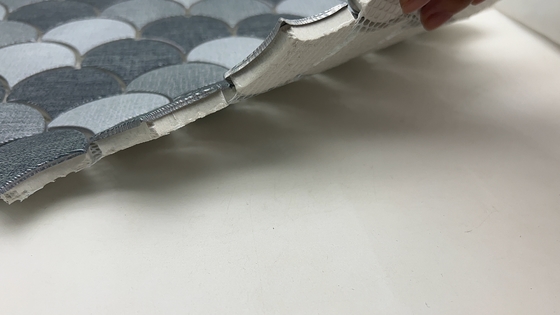 Carré mosaïque Carreaux de surface brillante en verre mosaïque sus 304 mosaïque en acier inoxydable