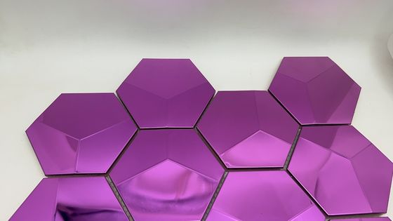 Bon prix Mosaïque 3D Luxe Hexagone Mosaïque Formes de couleur violette en ligne