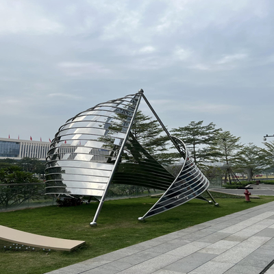 Sculpture d'extérieur islamique en acier inoxydable 316L enduit de poudre, personnalisé à Foshan