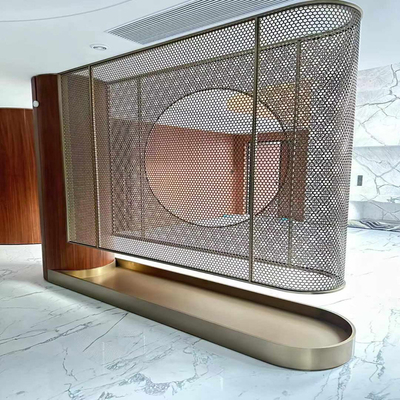 304 Morden Hollow Conception personnalisée Entrée Partageur en acier inoxydable Écran Villa Hôtel Décoration de la maison