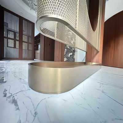 Bon prix Couleur antique 304 rose or satinée brossée coiffure laser en acier inoxydable sculpture de séparation de l'écran métallique en ligne