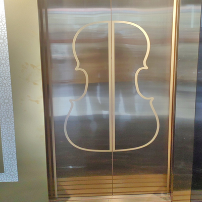 304 haut de gamme différents motifs en acier inoxydable plaque d'ascenseur gravé pour hôtel