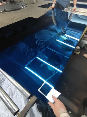 Bon prix La feuille de panneau décoratif en acier inoxydable de saphir Pour le projet d'hôtel mural en ligne