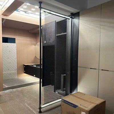 Bon prix 304 Couleur noire miroir coiffure Écran de cloison en acier inoxydable séparateur de salle pour la décoration intérieure en ligne
