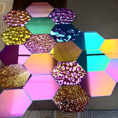 Bon prix Plaque en acier inoxydable coloré pour la décoration intérieure des hôtels cinq étoiles en ligne