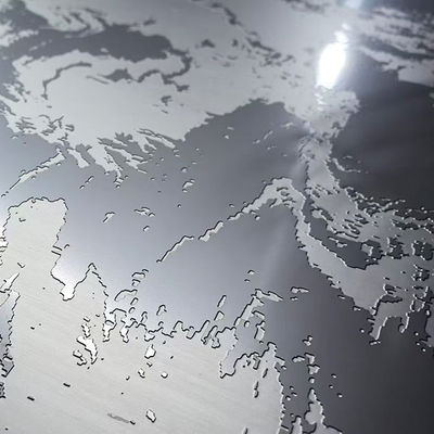 Bon prix 2438mm 3048mm 3000mm 4000mm 304 Différentes profondeurs de motifs Gravure Plaque en acier inoxydable en ligne