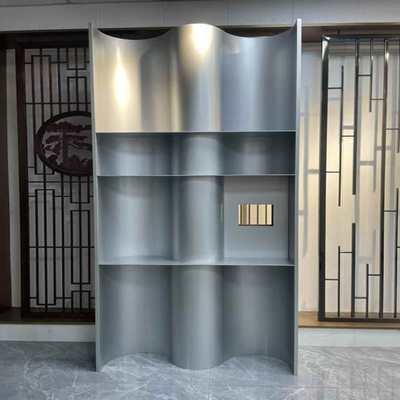 Vitrines métalliques personnalisées couleur acier inoxydable pour présentoirs, maison, magasin, centre commercial et bureau