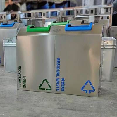 Poubelle à fumée en acier inoxydable Produits métalliques personnalisés en acier inoxydable pour station de métro