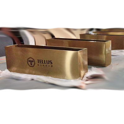 Jardinières en aluminium thermolaqué en acier inoxydable de couleur personnalisée pour la rénovation de jardin