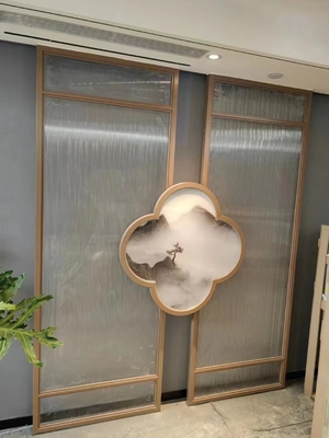 Cloison de séparation artistique en métal CNC avec logo et motifs personnalisés