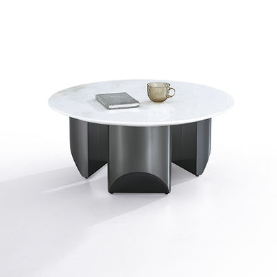 Bon prix Table à café en acier inoxydable de couleur noire en ligne