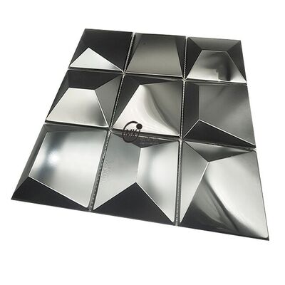 Bon prix Décoration de salon d'hôtel de restaurant de bar de mur de miroir stéréoscopique 3D  mosaïque métallique en ligne