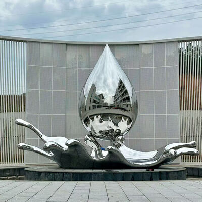 Bon prix Sculpture d'artistes en acier inoxydable 316L enduit de poudre pour l'extérieur en ligne