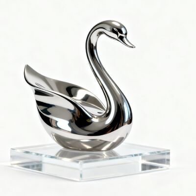 Bon prix Vente à chaud en acier inoxydable de petite taille en forme d'animal Sculptures de finition de miroir Decoctions de bureau et de salon OEM/ODM Disponible en ligne