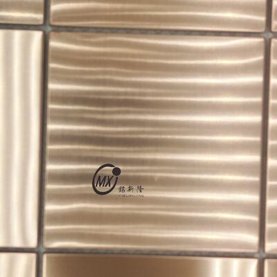 Matte Black Stainless Steel Mosaic Tiles Fireproof Commercial Project Wall Panel Factory Direct Supply