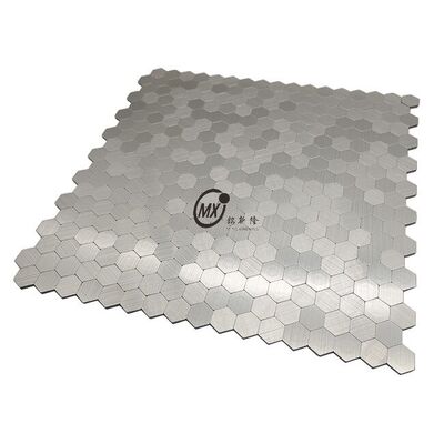 Moderne en acier inoxydable carreaux de mosaïque métallique hexagonal pour la cuisine salle de bain Backsplash plancher mural