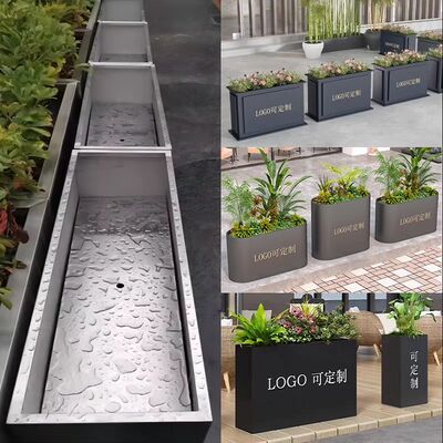 Bon prix Foyer à gazon et jardinière combinés - Conception personnalisée à double fonction en acier inoxydable en ligne