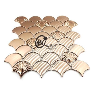 Bon prix Mosaïque en acier inoxydable finition miroir poli pour la décoration de l' hôtel de luxe en ligne