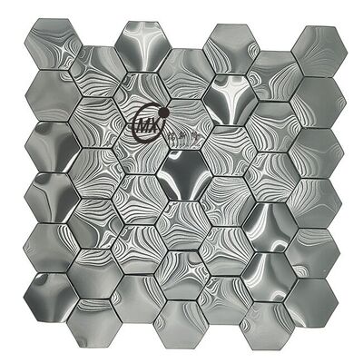 Bon prix Mosaïque en acier inoxydable avec des incrustations de cristal et de miroir pour un effet étincelant en ligne